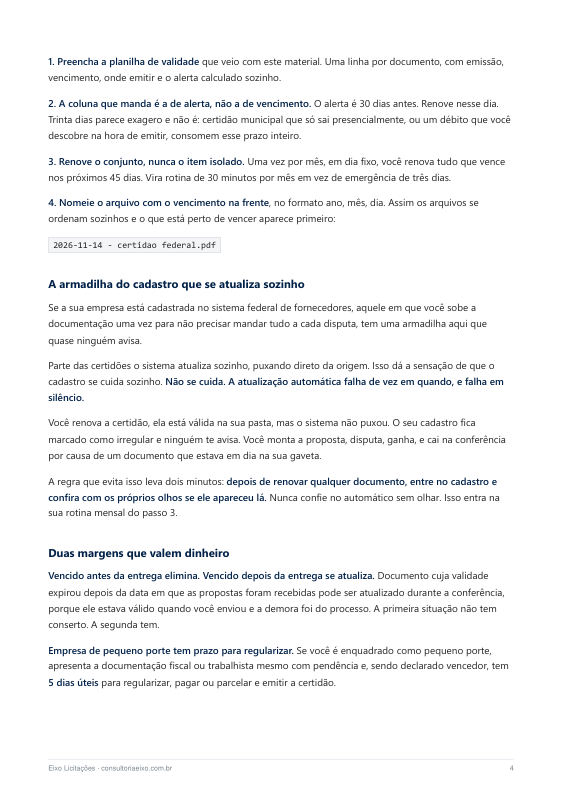 Continuação do erro